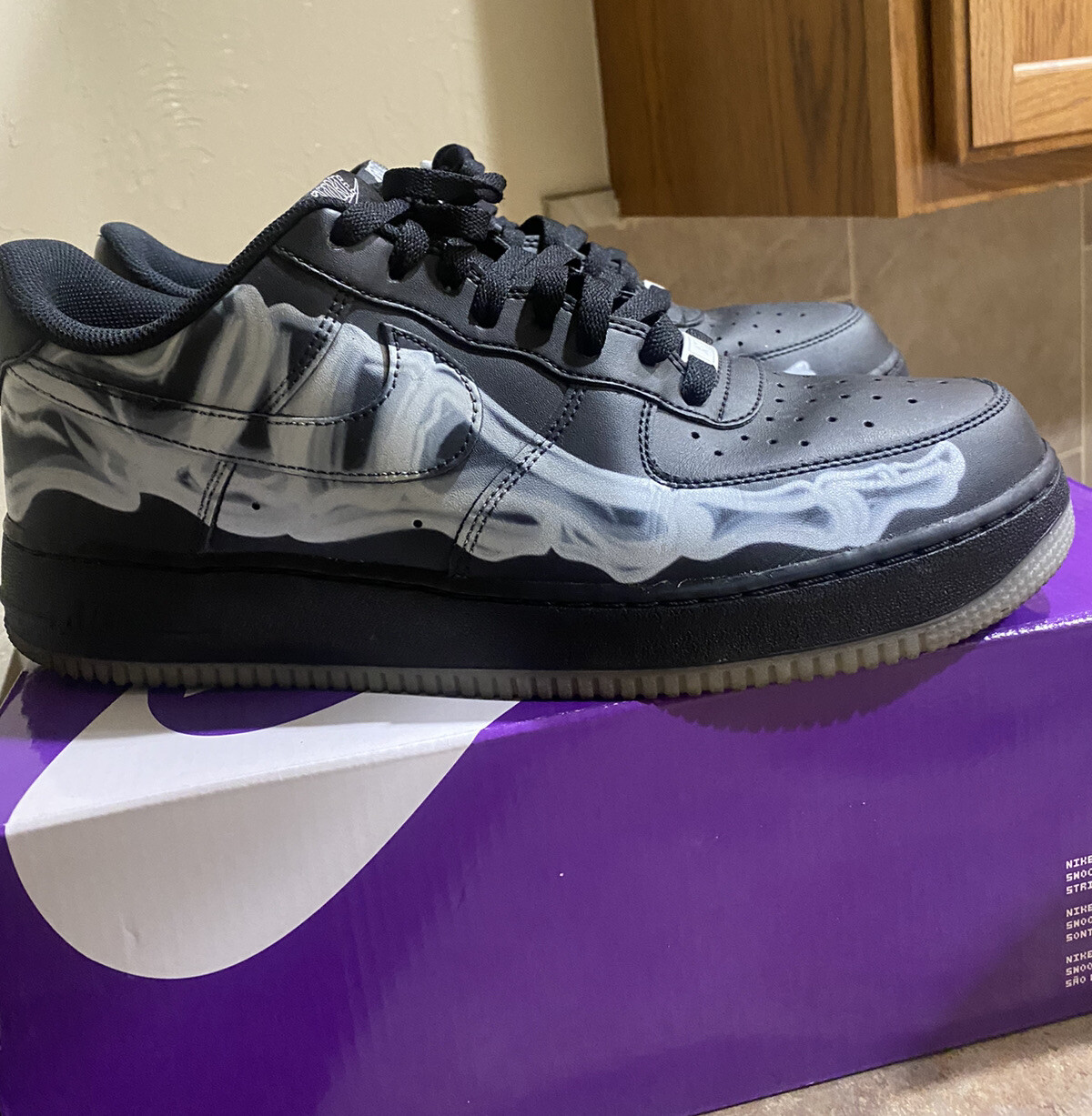Size 12 - Nike Air Force 1 '07 QS Black 