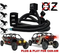Amber Red LED Turn Signal Plug & Play Kit for Can-Am X3 Max RS Turbo RR Defender
