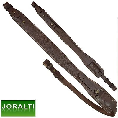 Kurzzieher-Gewehrriemen Leder JORALTI 806; Drückjagd-Waffengurt, Rifle Gun Sling