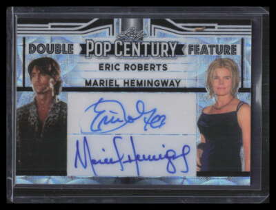 2023 Pop Century Double Feature Autographs Eric Roberts Hemingway Dual Auto 6/8
