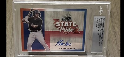 1/1 Jordan Lawlar 2021 Leaf Metal Draft PreProduction Proof Auto 1/1 Diamondback