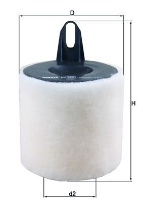 Mahle Lx 1651 Luftfilter FüR Bmw-image