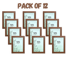 (Pack Of 12)DARK OAK Colour, All Sizes Natural Modern Wooden Poster Photo Frame