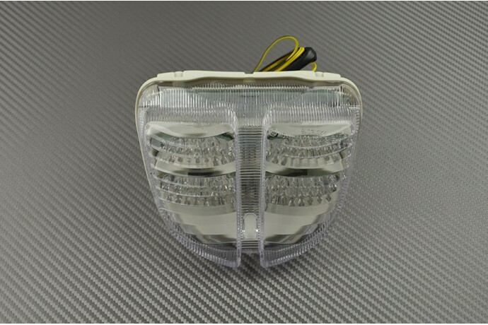 Feu arrière LED transparent clignotants Suzuki GSX-R 600 GSXR WVCE 2006 2007 moto