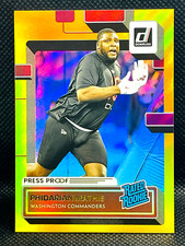 2022 Panini Donruss  PHIDARIAN MATHIS RC #371 Gold Holo Press Proof Rated Rookie