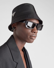 prada cappello da pescatore in re-nylon nero