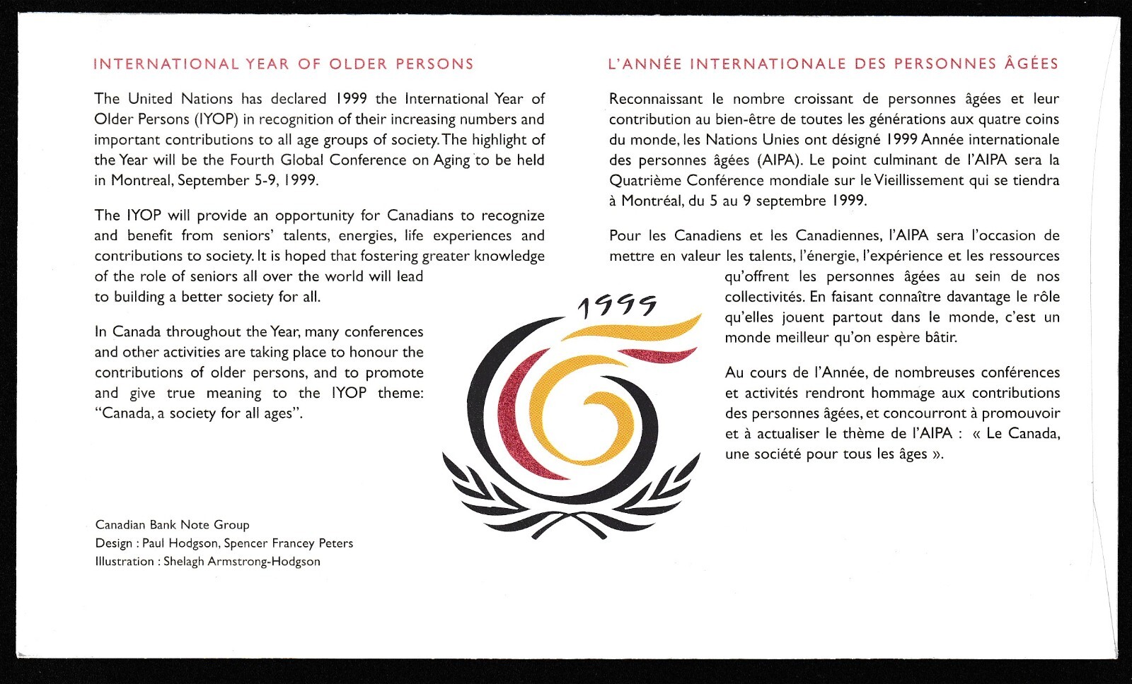 International Year of Older Persons FDC Scott 1785 eBay