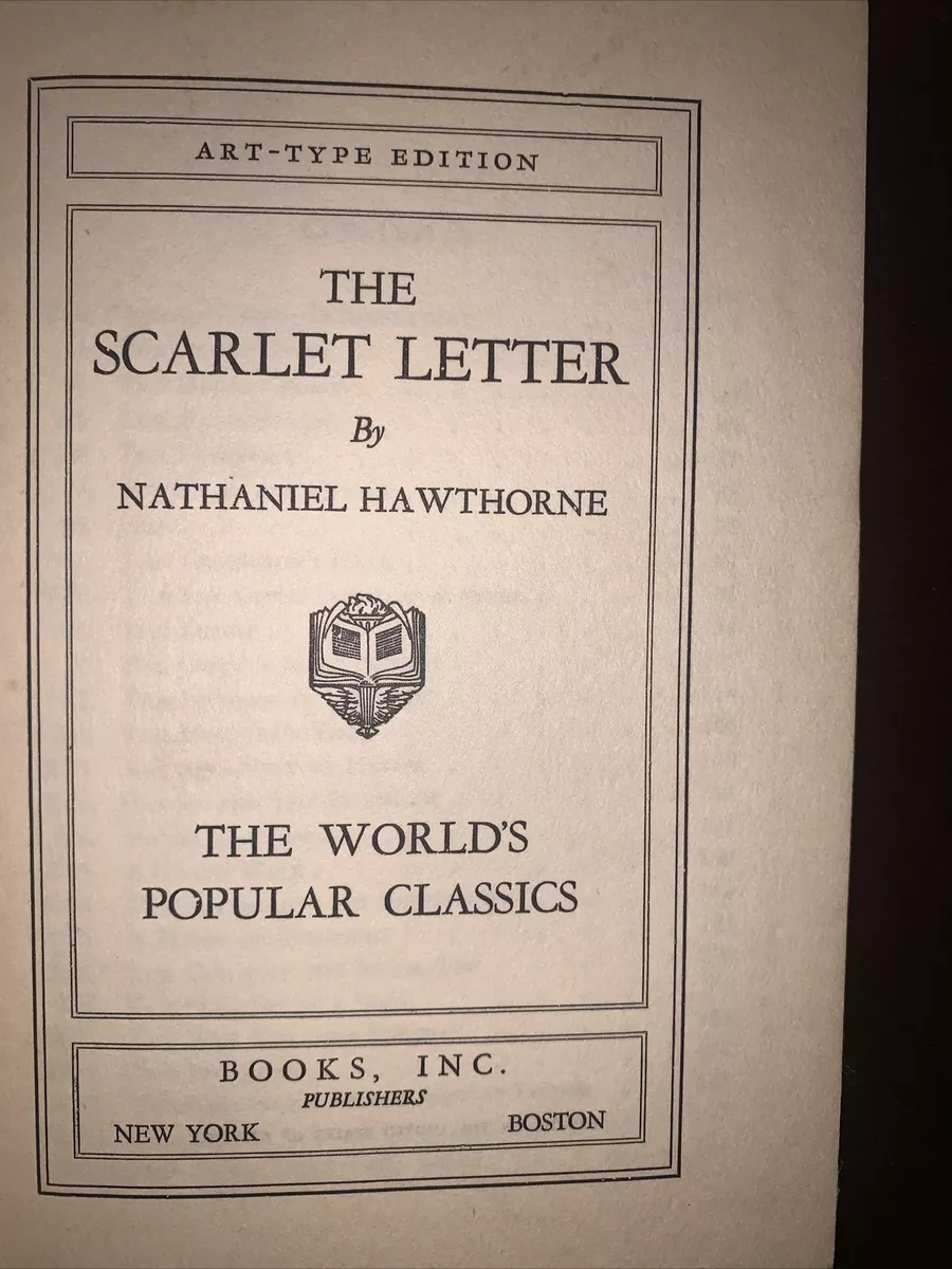 The Scarlet Letter Large Literary Book Cover (Download Now) 