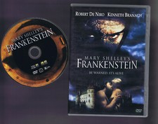 MARY SHELLEY'S FRANKENSTEIN DVD ROBERT DE NIRO KENNITH BRANAGH VeryGood
