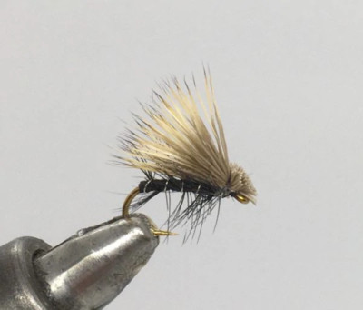 One Dozen (12) Elk Hair Caddis Black Dry Fly- Strike Fly Company