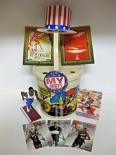 Olympics Collectibles Lot Michael Johnson SLU Cards McDonald's 1984 Pail Bucket