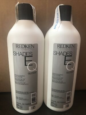 2 Liters ~ Redken SHADES EQ Hair Gloss Processing Solution 33.8 fl oz/1000ml