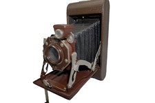 Rare BROWN KODAK SIX-20 FOLDING HAWKEYE Camera / Excellent Shape