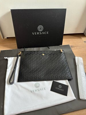 Versace Medusa Clutch Women Unisex Leader Neu 100%authentic , Original Box & Bag