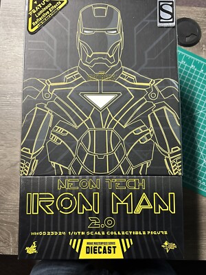 Hot Toys MMS523-D29 Iron Man Neon Tech 2.0 Diecast 1/6 Scale.