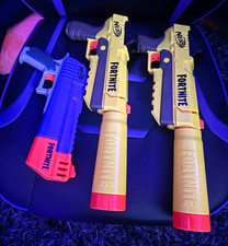 NERF Fortnite Dart Blaster Lot w/ Shotgun Revolver Style Blasters