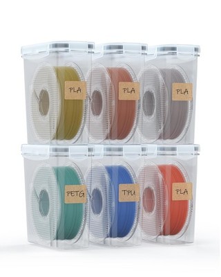 YOOPAI Filament Storage Box - 6 Pack Filament Container for 3D Printing Seali...