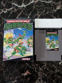 Nintendo NES In Box Game Lot w/ Teenage Mutant Ninja Turtles, Crystalis,...