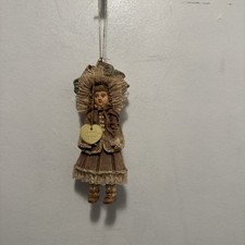 Kurt Adler Louis Nichole Victorian Christmas Ornament Child Purple Dress