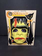 Ben Cooper Frankenstein Mask and Costume ORIGINAL 1970s READ