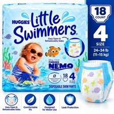 Huggies Little Swimmers Swim Diapers Size 4 18 Count Disney Finding Nemo