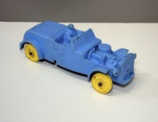 AUBURN Blue Rubber Toy Car Roadster No. 3 Made in USA Vintage