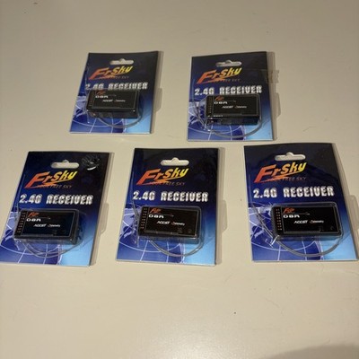 5 Vintage New Old Stock Frsky 2.4g Receiver D8R ACCST Telemetry Rare