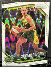 2025 Panini Prizm WNBA #123 Skylar Diggins White Seismic - Seattle Storm