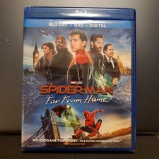 NEW SEALED Spider-Man: Far From Home Blu-ray + DVD + Digital MCU Marvel