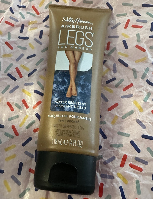 Sally Hansen Airbrush Legs Water Resistant Leg Makeup Cream Tan Bronze 4 fl oz