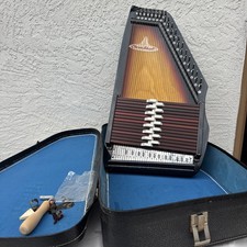 Vintage Sekova Chromaharp Autoharp String Instrument 36 Strings 15 Chords w/Case