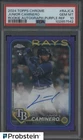 2024 Topps Chrome Purple Refractor Junior Caminero RC Rookie AUTO /250 PSA 10