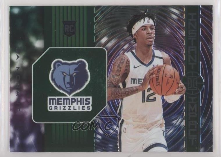 2019-20 Panini Illusions Instant Impact Emerald Ja Morant #7 Rookie RC 8d2