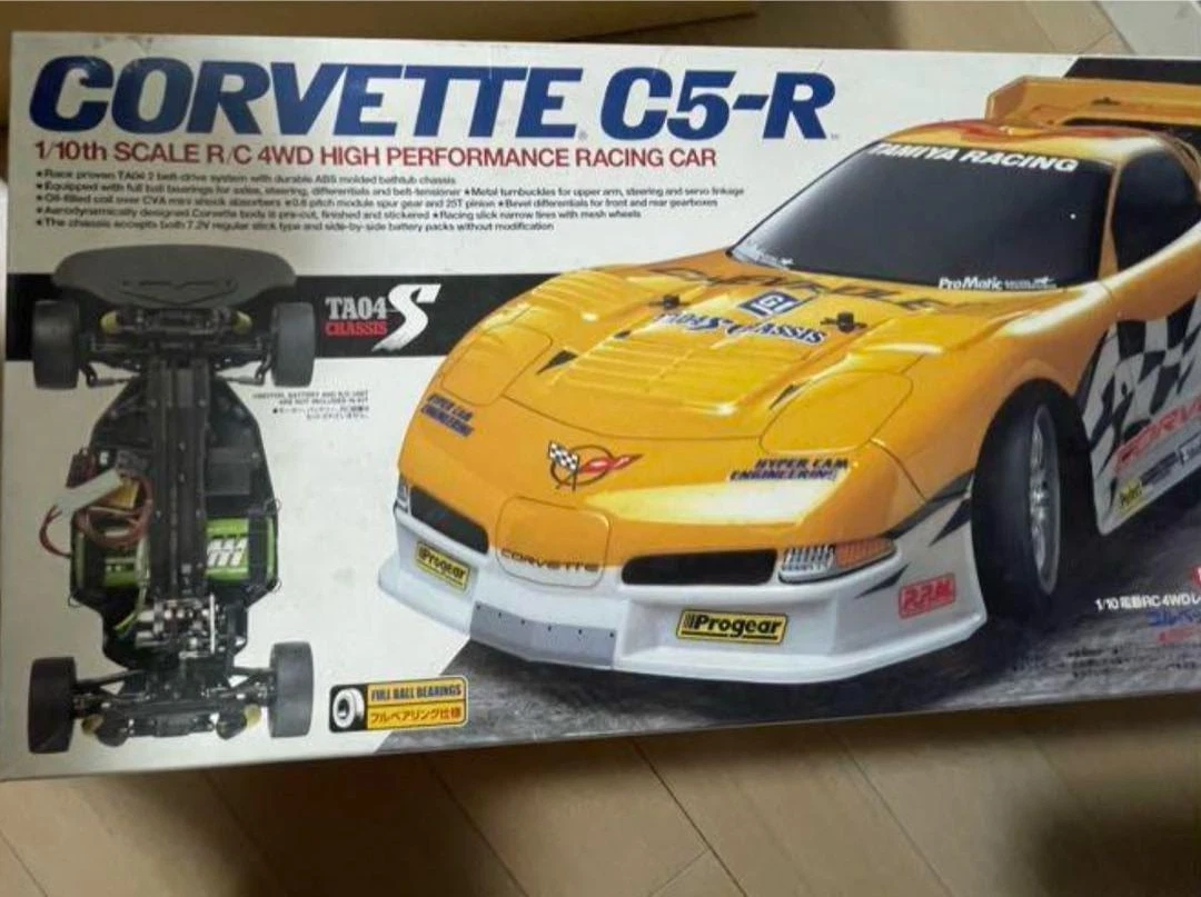 CORVETTE C5-R 1/10 scale RC TA04S Chassis Kit CLK-GTR Radio