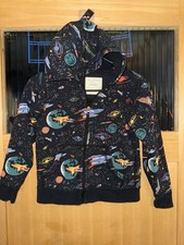 Hanna Andersson Kids Hoodie Jacket Space Print Size 8 / 130 cm