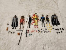 Batman The Animated Series Lot Of 7 Figures And Accessories Used