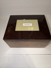 Wooden Cremation Urn Box for Human Ashes or Pet Memorial Keepsake Candle Plaque