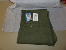 Vintage Boy Scouts of America 6 Pocket Cargo Uniform Pants 36x38.5" Raw Hem NEW
