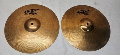 Paiste 14'' Hi-Hat Cymbals Pair 2 Piece Set Bronze Top , Bottom GERMANY