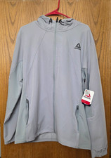 Men's Reebok Hybrid Hooded Jacket 360 Degree Reflective Moisture Wicking Size L