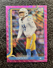 Cameron Dicker - 2025 Topps Chrome #162 Pink Wave /250 Los Angeles Chargers