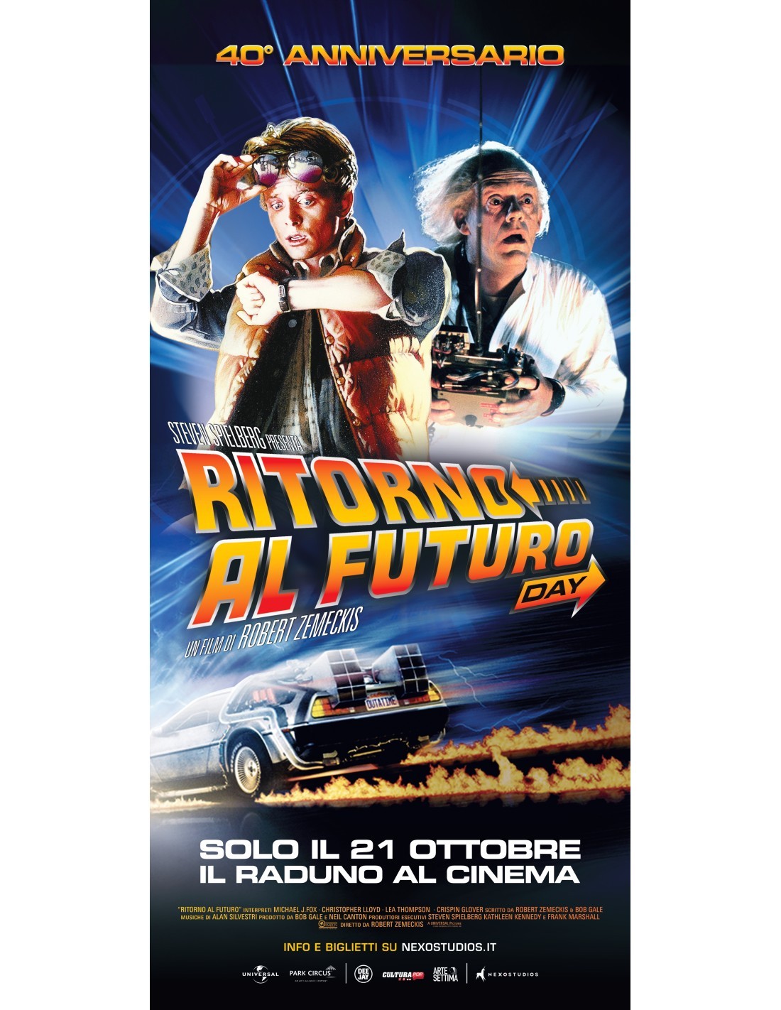 Cartel RITORNO AL FUTURO Día Steven Spielberg Regreso Al Futuro Zemeckis B348