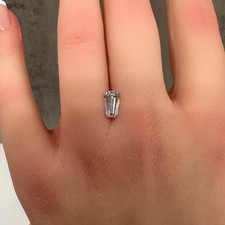 1.01ct D SI1 Eye Clean Natural Shield Cut Diamond - GIA Certified 3796.04 per carat