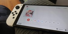 USED WHITE OLED SWITCH 128GB SD CARD NITRODECK