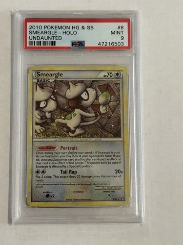 Pokemon Smeargle Undaunted Holo Rare #8 PSA 9 Mint
