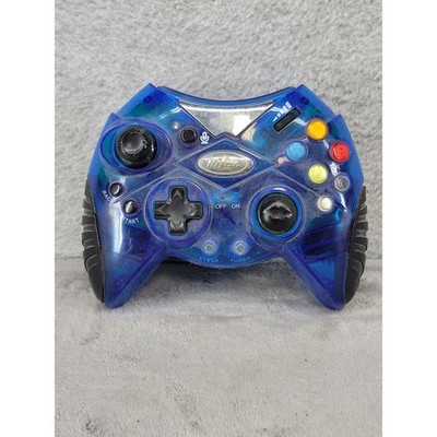 Intec Wireless Xbox Controller Translucent Blue G8030-A OG Xbox Gamepad Turbo