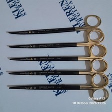 Set of 5 Aesculap BC271B Metzenbaum Scissors 7" 180mm Noir Durotip Curved