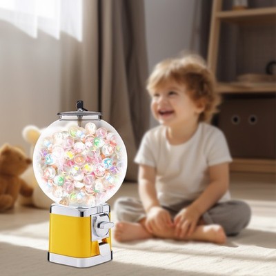 Gumball Dispenser Machine Bubble Gumball Capsule Toy Ball Vending Devce w/ Keys