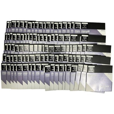 Maxell 8 Inch Floppy Disk 100pcs Set FD2-256D Rare Vintage Data Storage Format