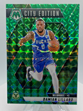 2024-25 Mosaic Basketball Damian Lillard Green Mosaic  #285 City Edition
